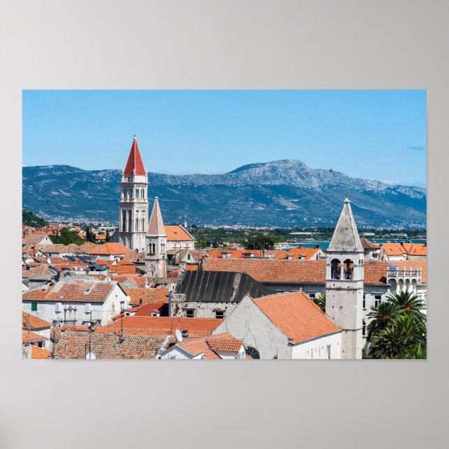Poster Cidade histórica de Trogir - Dalmácia, Croácia (Frente)