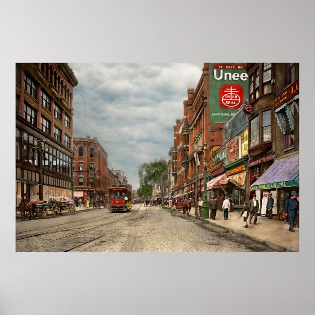 Pôster Cidade - Lowell MA - Uma empresa muito boa 1908 (Frente)