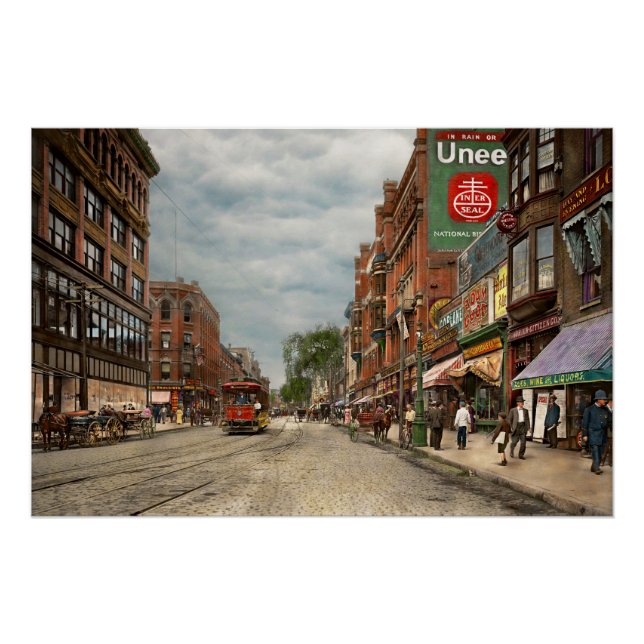 Pôster Cidade - Lowell MA - Uma empresa muito boa 1908 (Frente)