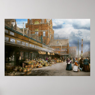 Poster Cidade - Mercado de agricultores do Kansas City -