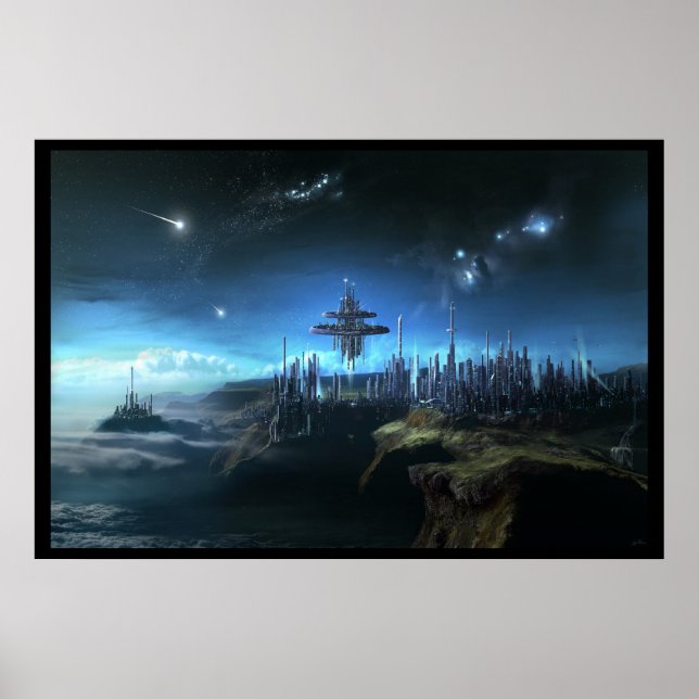 Pôster Cidade Nas Nuvens (Frente)