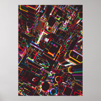 Poster cidade noturna