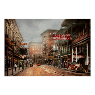 Pôster Cidade - Nova Orleans - Uma vista da St Charles Av