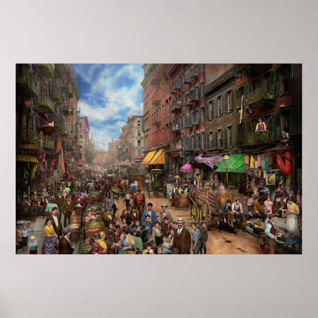 Poster Cidade - NY - Flavors of Italy 1900 (Frente)