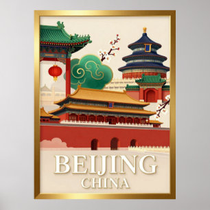 Poster Cidade Proibida Histórica Pequim China