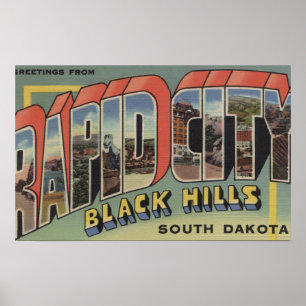 Pôster Cidade rápida, South Dakota - grandes cenas da