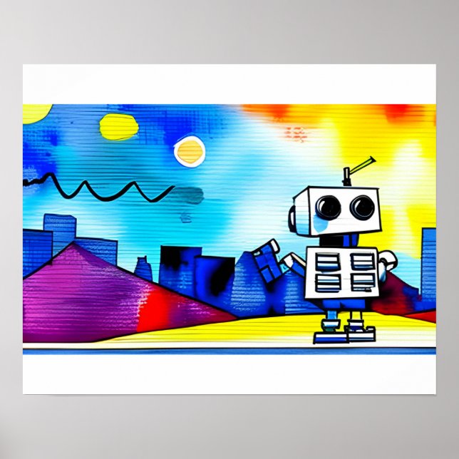 Poster Cidade Robot (Frente)