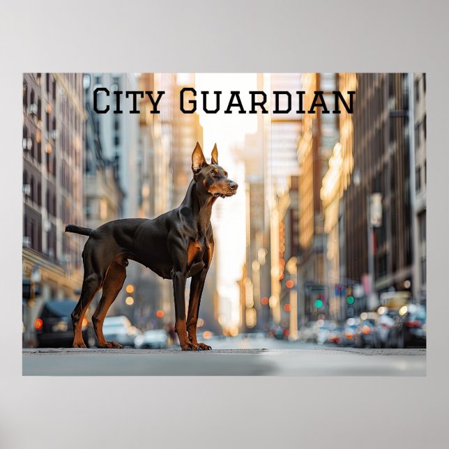 Poster Cidade Sentinel: Doberman na Selva Urbana (Frente)