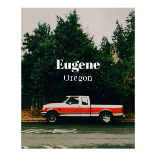 Pôster Cidade universitária de Eugene - Oregon
