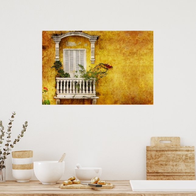 Poster Cidade Velha Cartagena (Cozinha)