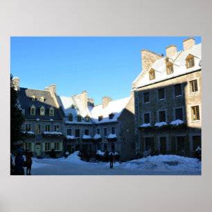 Poster Cidade Velha do Quebec, Quebec, Canadá