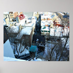 Poster Cidade Velha do Quebec, Quebec, Canadá