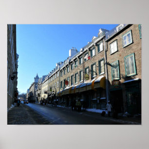 Poster Cidade Velha do Quebec, Quebec, Canadá