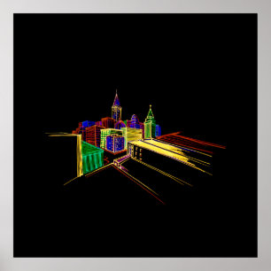 Poster Cidade vibrante