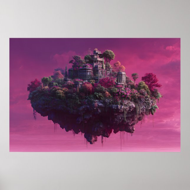 Poster Cidadela do Céu de Flor de Rosa (Frente)