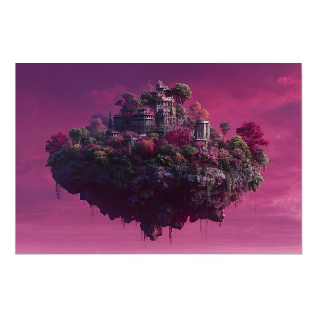 Pôster Cidadela do Céu de Flor de Rosa (Frente)