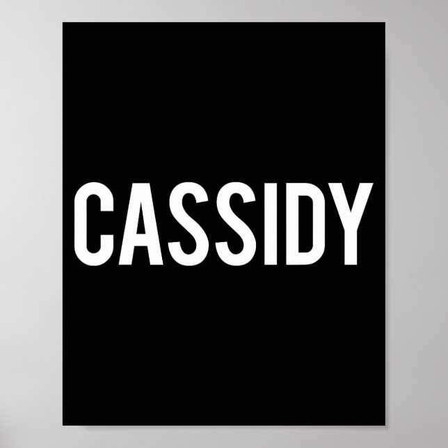 Poster Cidy - Camiseta de presente engraçada de fã de nov (Frente)