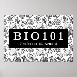 Poster Ciência da Anatomia em Biologia - Sinal de Profess