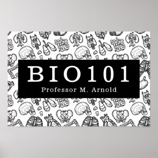 Poster Ciência da Anatomia em Biologia - Sinal de Profess