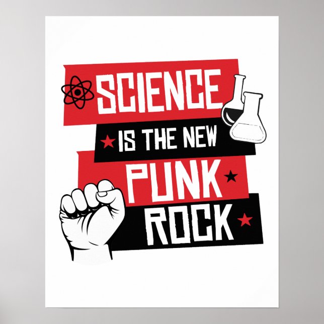 POSTER CIÊNCIA É A NOVA ROCHA DE PUNK (Frente)