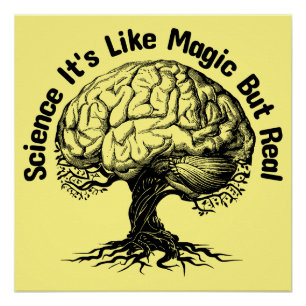 Pôster ciência é como mágica mas real