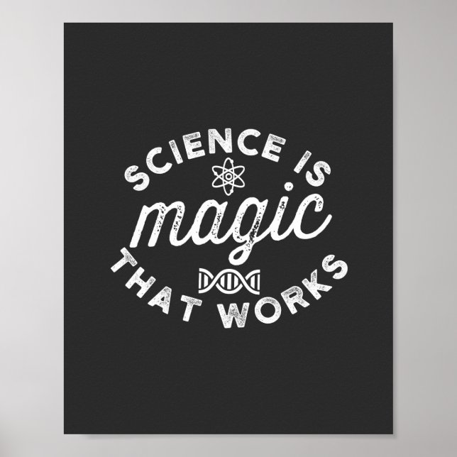 POSTER CIÊNCIA É MÁGICA QUE FUNCIONA (Frente)