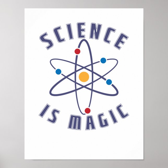 Poster Ciência é Nerd mágico (Frente)