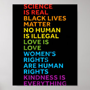 Poster Ciência É Real Vidas Negras Ser Humano É Ilegal Am