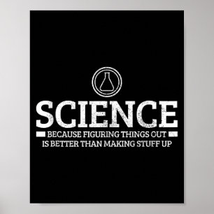 Poster Ciência Física Química Nerd Frase Engraçada Cienti
