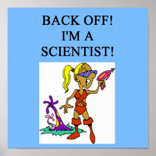 Poster cientista mulher