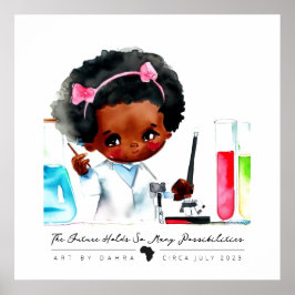 Poster Cientista negro