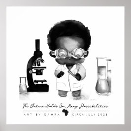 Poster Cientista negro