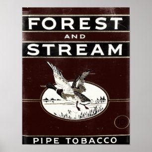 Poster Cigarro "Stream" e "Forest Pipe"