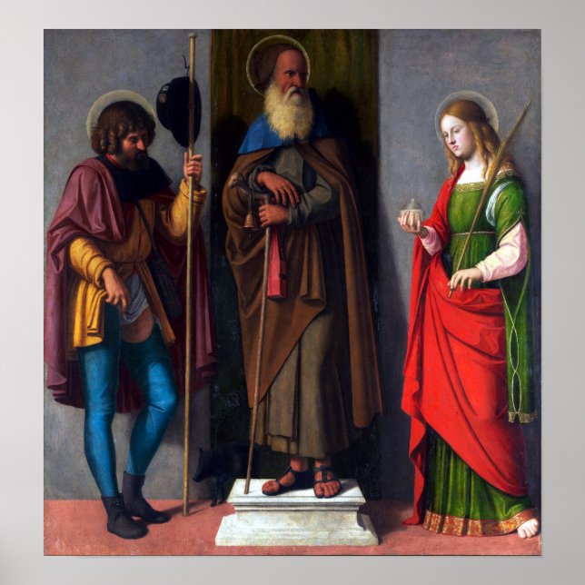 Poster Cima da Conegliano Santos Roch Anthony Abbot (Frente)