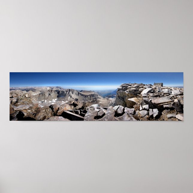 Poster Cimeira do Mt Whitney - John Muir Trail (Frente)