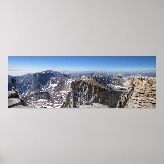 Poster Cimeira do Mt Whitney - John Muir Trail - Sierra (Frente)