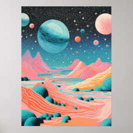 Poster Cimeira Estelar: Uma Representação Artística do Pl