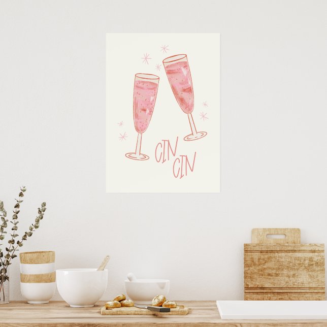 Poster Cin Cin (Cozinha)