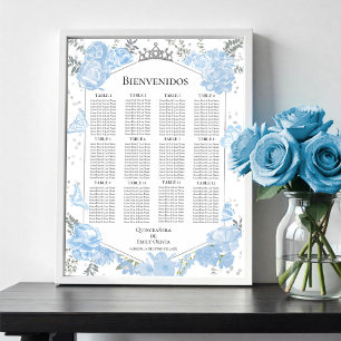 Poster Cinceanera spanish Sign Butterflys