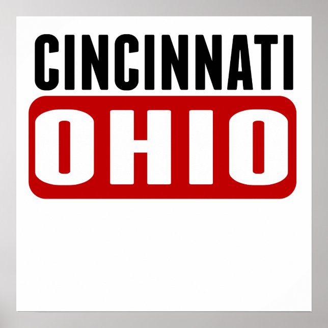 Poster Cincinnati Ohio (Frente)
