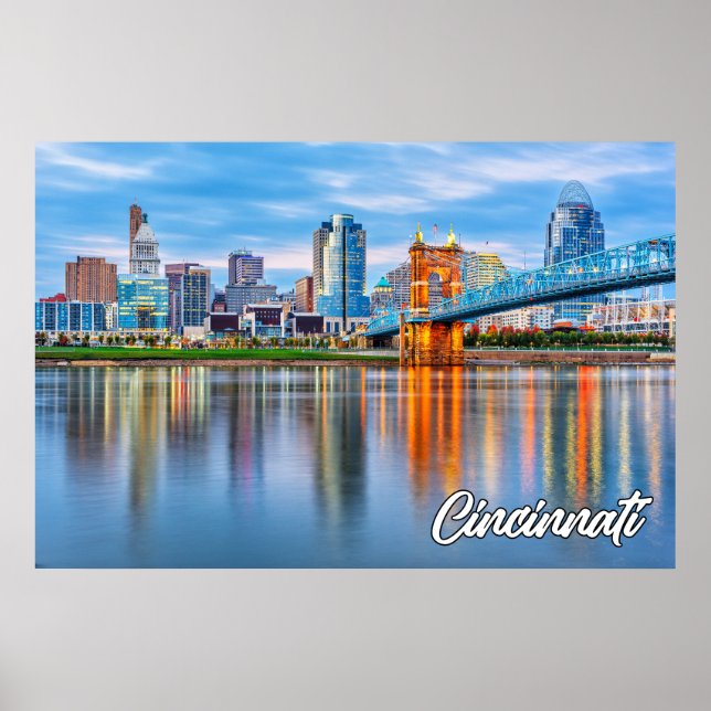 Poster Cincinnati, Ohio, Estados Unidos (Frente)