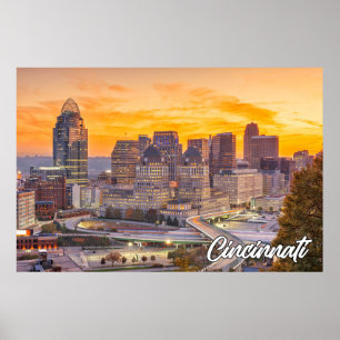 Poster Cincinnati, Ohio, EUA