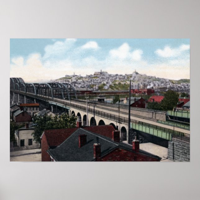 Pôster Cincinnati Ohio Mt Adams (Frente)