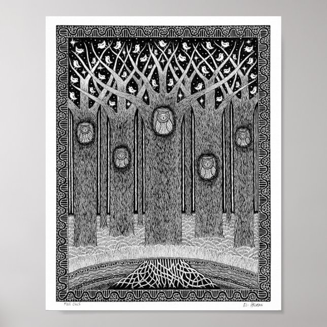 Poster Cinco Corujas (Frente)