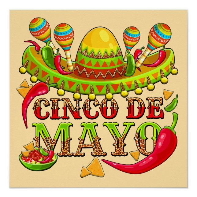Pôster Cinco de Mayo (Frente)