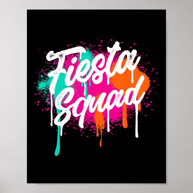 Poster Cinco De Mayo 2025 Fiesta Squad Fiesta Mexicano Co (Frente)