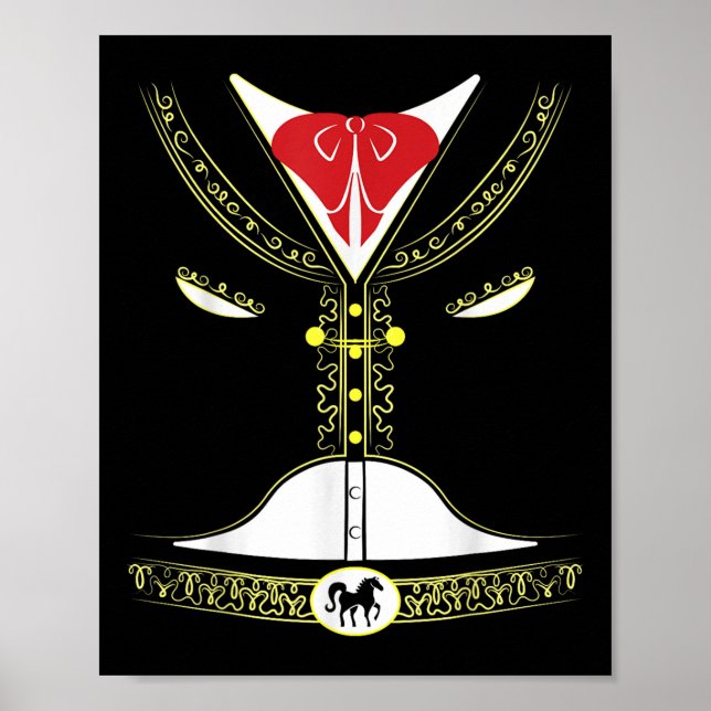 Poster Cinco De Mayo Costume Mariachi Mexicano Charro Par (Frente)