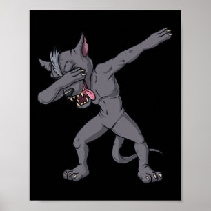 Poster Cinco de Mayo Dabbing Chupacabra Diversão Mexicana