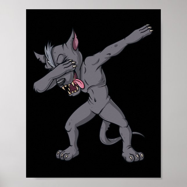 Poster Cinco de Mayo Dabbing Chupacabra Diversão Mexicana (Frente)