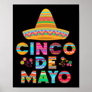 Poster Cinco De Mayo Festa Mexicana 5 De Maio Mulheres Ho